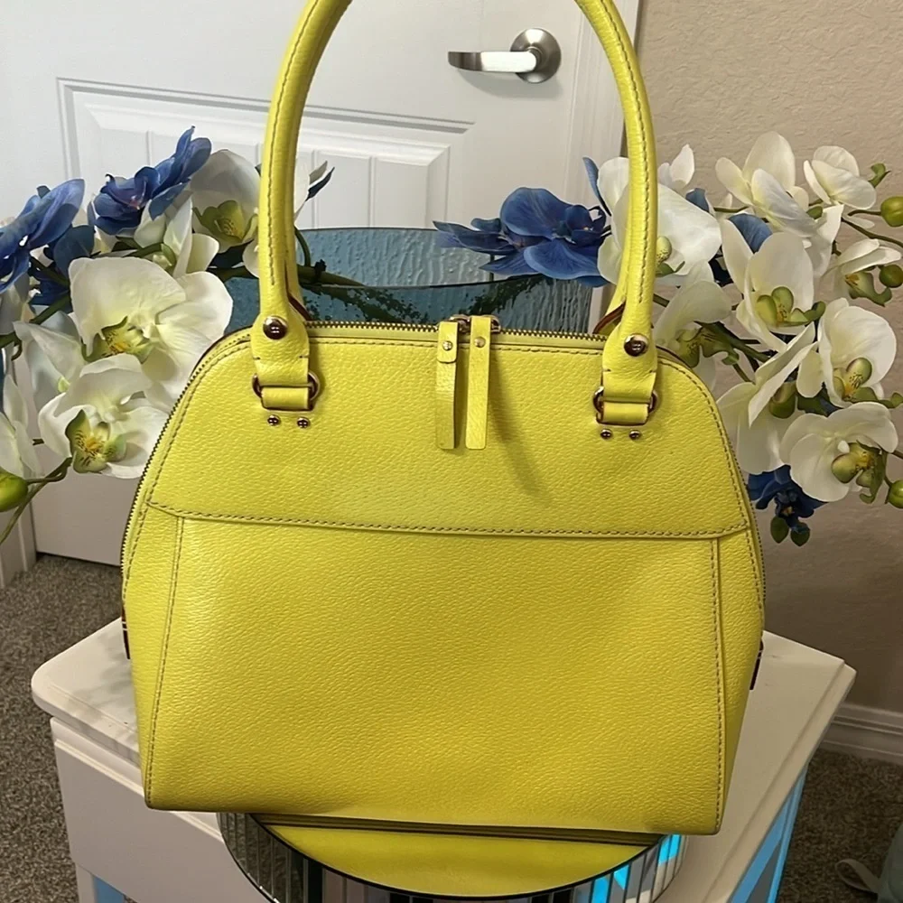 Kate Spade Wellesley Maeda Satchel, Sultan Yellow, Vintage